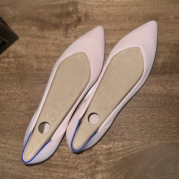 Rothy’s Blush Pink with Tortoise Flats (Rare • Retired color) - Picture 3 of 5